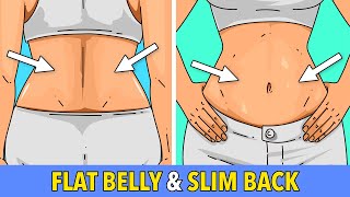 20MIN BELLY amp BACK SLIMMING WORKOUT – LOSE STUBBORN FAT [upl. by Asylem]