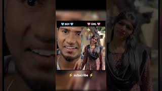 🩵 BOY 🩵 VS 🩷 GIRL 🩷 SUBSCRIBE COMMAND AND ME tamil music song [upl. by Crescantia]