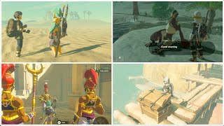 Zelda Breath of the Wild  All Gerudo Side Quests [upl. by Eissak42]