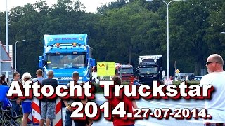 Aftocht Truckstarfestival Assen 2014 27 07 2014 [upl. by Oznofla619]