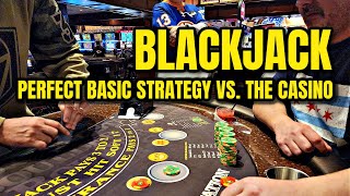 Blackjack  1000 VS Vegas Using Perfect Basic Strategy [upl. by Lyudmila]