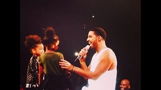 Drake Sings To His 2 Nieces Sade and Spirit Live On Stage quotHold On Were Going Homequot full [upl. by Einneb]