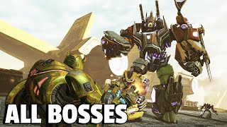 Transformers Fall of Cybertron  ALL BOSSES [upl. by Grosmark]