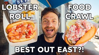 10 MUST EAT Lobster Rolls Out East hamptons montauk  Jeremy Jacobowitz [upl. by Navy]