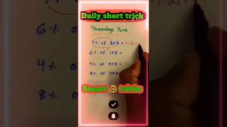 Percentage tricks mathtricks parcentage upsc ssccgl sscmts2023 viralvideo trending railway [upl. by Aisa]