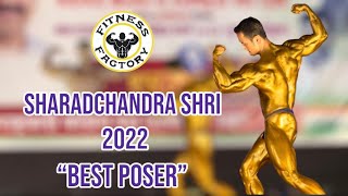 Sharadchandra Shri 2022  Best poser  Lonavala  State level bodyshow  Bodybuilding Show [upl. by Renard]