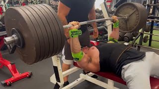 JOSEPH TUMBARELLO 680LB BENCHPRESS PR [upl. by Hyde]