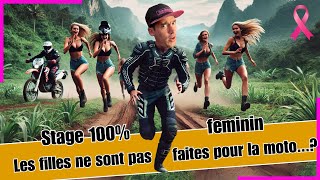 Le Trail à moto nest pas fait pour les Filles  😱😂 Stage 100 Féminin il va y avoir de la casse 😇 [upl. by Itagaki]