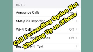 No Call Forwarding Option on iPhone iOS 18 Fixed [upl. by Aknayirp]