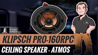 Klipsch PRO160RPC Unboxing  65 Ceiling Speaker  100Degree Dolby Atmos Compatible [upl. by Preiser]