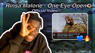 RINSA MALONE  ONE EYE OPEN 👁️ MUSIC VIDEO REACTION  UK🇬🇧 tiktok been waitin for this🤣 [upl. by Nena]