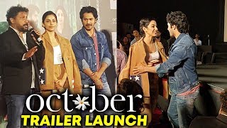 Varun Dhawan And Banita Sandhu GRAND ENTRY At October Trailer Launch [upl. by Ahsiad267]