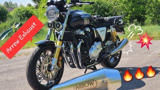 ARROW EXHAUST sound  HONDA CB1100RS 🔥🔥🔥 [upl. by Eletnahs526]