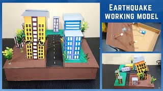 Earthquake Working Model  How to Make Earthquake working model [upl. by Eelannej]