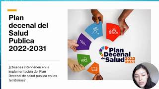 PLAN DECENAL DE SALUD PUBLICA 20222031 [upl. by Lalad]