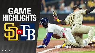 Padres vs Rays Game Highlights 83024  MLB Highlights [upl. by Dodie]