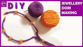 DIY Cotton Thread Dori for Handmade Jewellery  Jewellery Making  Rubeads Jewelry [upl. by Dibbrun]