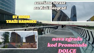 Beograd na vodinova zgrada DOLCE kod Galerijezavršena Kula Beograd sve teraseprijem radnika hotel [upl. by Granger119]