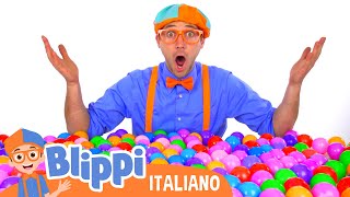 Impariamo i colori con le palline e le macchine  Blippi in Italiano  Video educativi per bambini [upl. by Aulea901]