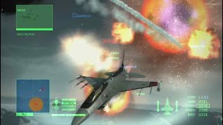 Ace Combat 6 Fires of Liberation  Selumna Peak  F16 Windhover Skin Run [upl. by Sully]