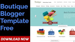 Boutique blogger TemplateBTPoint [upl. by Atsillak]