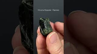 Deep Green Chrome Diopside Crystal from Shigar Valley Skardu Pakistan [upl. by Aramois]