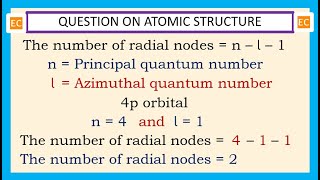 OQV NO – 352 How many radial nodes are present in the 4p orbital [upl. by Roman]