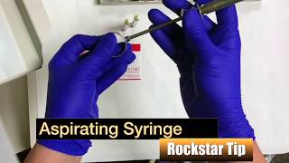 Dental Assistant Training Aspirating Syringe Tip [upl. by Ard353]