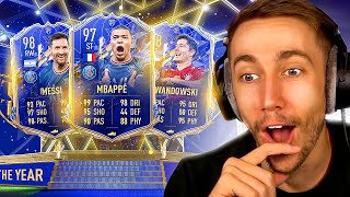 HUGE TOTY ATTACKERS PACK OPENING FIFA 22 TEAM OF THE YEAR [upl. by Esdras]