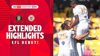 EFL DREAM DEBUT  Harrogate Town v Bromley extended highlights [upl. by Kahler]