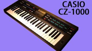 CASIO CZ1000 Digital Synthesizer 1985  DEMO [upl. by Elyrpa340]