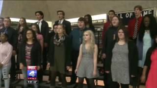 Truman High School Concert Choir on Fox 4 News [upl. by Eillit705]