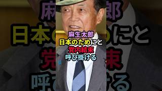 【注目】麻生太郎が日本のためにと党内結束呼び掛ける！ 麻生太郎 政治 自民党 石破茂 [upl. by Ladonna426]