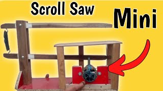 How to make Scroll Saw machine at home  DIY  Homemade Scroll Saw [upl. by Elad404]