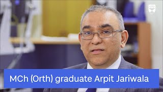 Master of Orthopaedic Surgery graduate Arpit Jariwala [upl. by Hsetih]