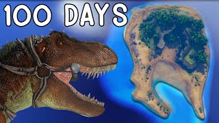 I Survived 100 Days In ARK Hardcore [upl. by Byron]