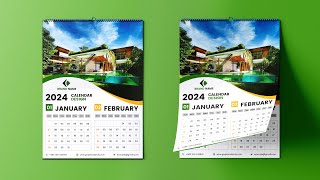 How to Design a Wall Calendar in Photoshop [upl. by Curran]