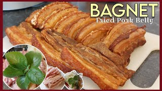 Fried Pork Belly Bagnet Recipe [upl. by Nehgaem]