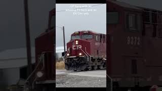 CP Gevo with an awesome P3 horn and a CN ex CITX leaser near Post falls ID [upl. by Sahc]