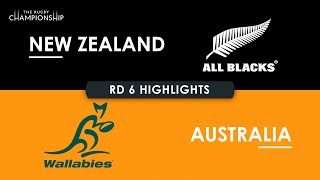 HIGHLIGHTS  NEW ZEALAND v AUSTRALIA  The Rugby Championship 2024 [upl. by Haneehs70]