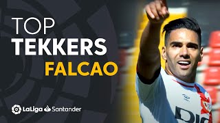 LaLiga Tekkers Gol de Falcao en su debut con el Rayo Vallecano [upl. by Eseila908]