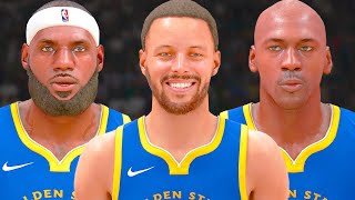 What If LeBron Curry and Jordan Played Together [upl. by Horsey787]