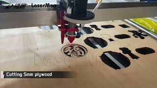 LaserMen 1390 Model Co2 Laser Engraving Cutting Machine for plywood leather Advertising Materials [upl. by Malvia808]