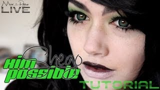 Tutorial Shego Make up Kim Possible [upl. by Harbed]