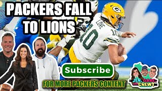 Green Bay Packers NFC North Hopes Are GONE After Loss to Lions  Jen Gabe and Chewy 12624 [upl. by Elison]