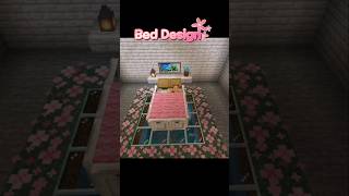 Bed Design Idea In Minecraft🛌🏻 minecraft gaming shorts [upl. by Airitak425]