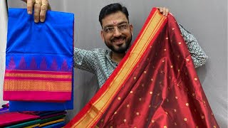 kalanjali paithani 50 offer saree sale  Sale  Kasturi paithani live [upl. by Nanis]