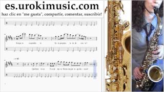 Como Tocar Saxofon contralto Romeo Santos  Propuesta Indecente Parte2 Clases Notas Musicales [upl. by Aihsekan]