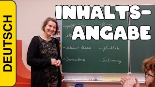 Inhaltsangabe – Deutsch Grundschule [upl. by Apostles]