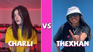 Charli D’amelio Vs Thexhan TikTok Dances Compilation [upl. by Ebbarta]